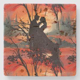 Loving Couple Steinuntersetzer