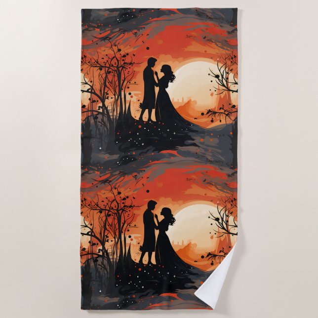 Loving Couple  Strandtuch (Vorderseite)