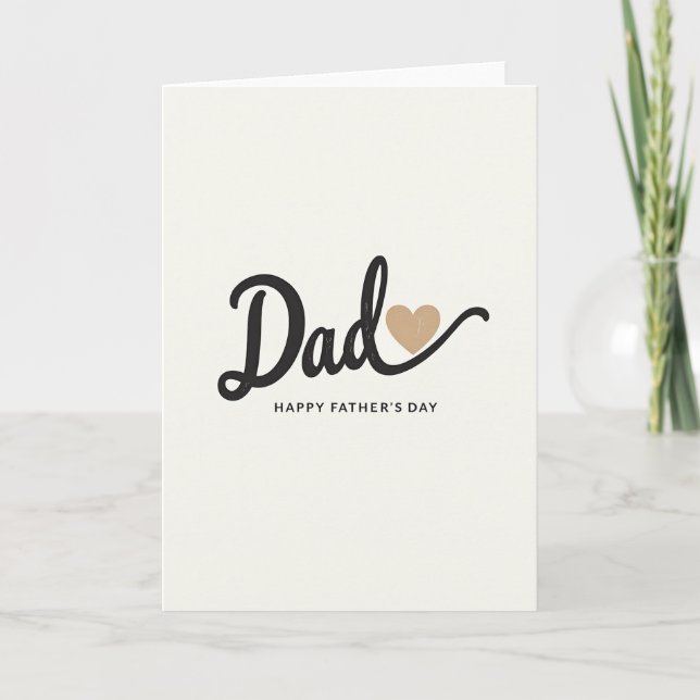 Loving Dads Scripted Art Karte (Vorderseite)