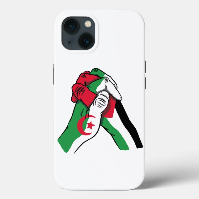 loving handshake between palestine and algeria Case-Mate iPhone hülle (Rückseite)