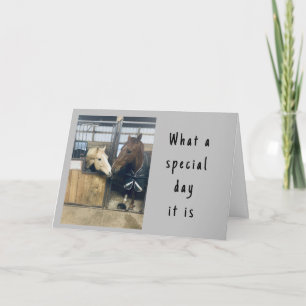 "LOVING HORSES" HEUREUSE CARTE D'ANNIVERSAIRE