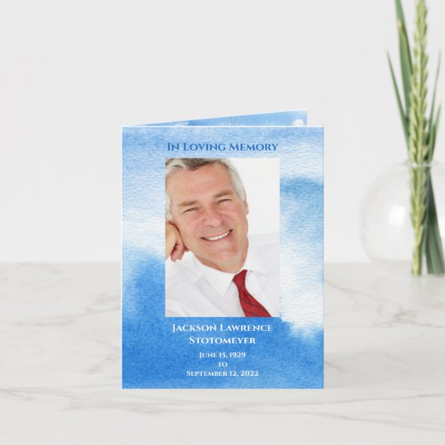 Loving Memory Celebration Memorial Photo Merci (Devant)