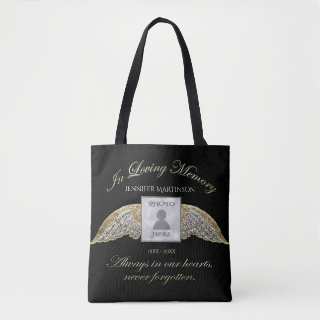 Loving Memory Photo Memorial Tasche (Vorderseite)