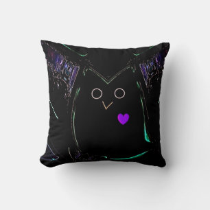 "Loving Owl" Polyester 16" x 16" Kopfkissen Kissen