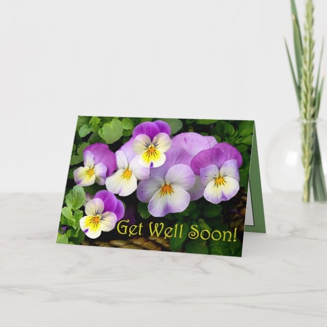 LOVING THOUGHTS ~  Get Well Soon!  Card Karte (Vorderseite)