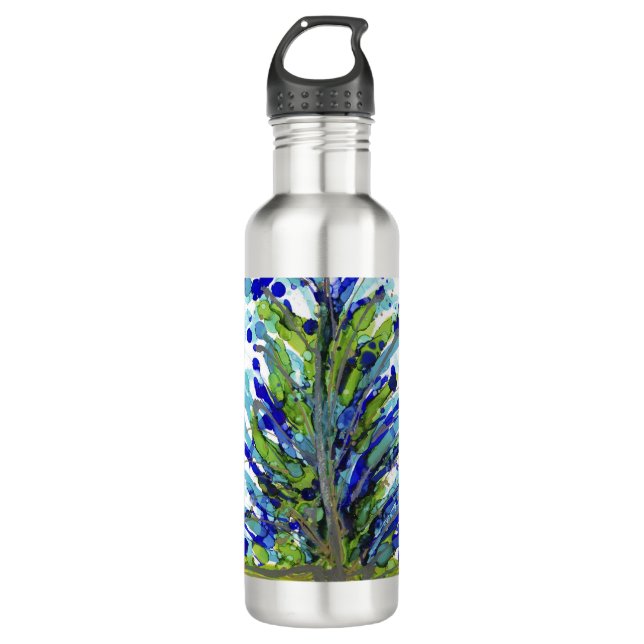 Lovitude Atemwasser Flasche Edelstahlflasche (Vorderseite)