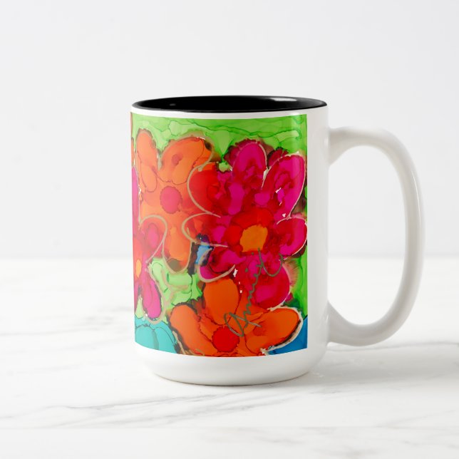 Lovitude-Coffe-Tasse "Neue Perspektive" Zweifarbige Tasse (Rechts)