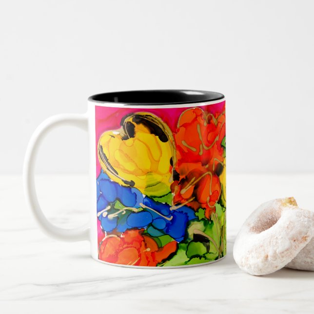 Lovitude Coffee Tasse "Opposites Attrakt" (Mit Donut)