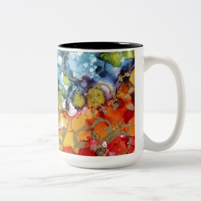 Lovitude Happy Mug Zweifarbige Tasse (Rechts)