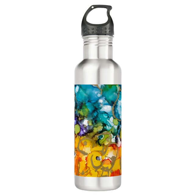 Lovitude in Blasen Wasserflasche Edelstahlflasche (Vorderseite)