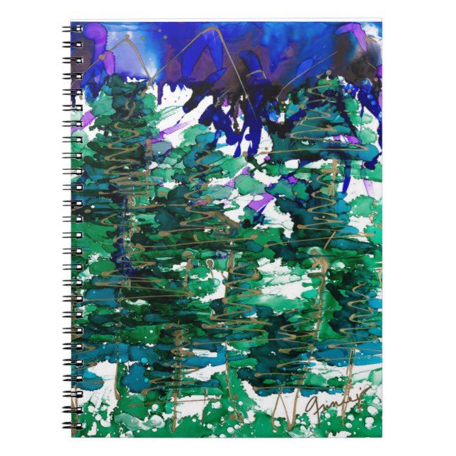 Lovitude Journal "Watching Trees Sleep" Notizblock (Vorderseite)