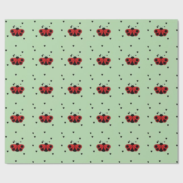 lovlee bug two-tone geschenkpapier (Flach)