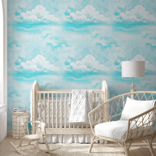 Lovley Sky Clouds - Nahtloses Muster 5 Tapete