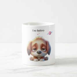 Low Battery Dog Meme Kaffeetasse