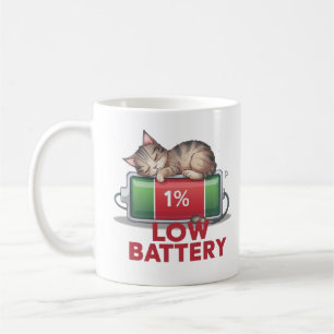 Low-Battery-Kitten Kaffeetasse