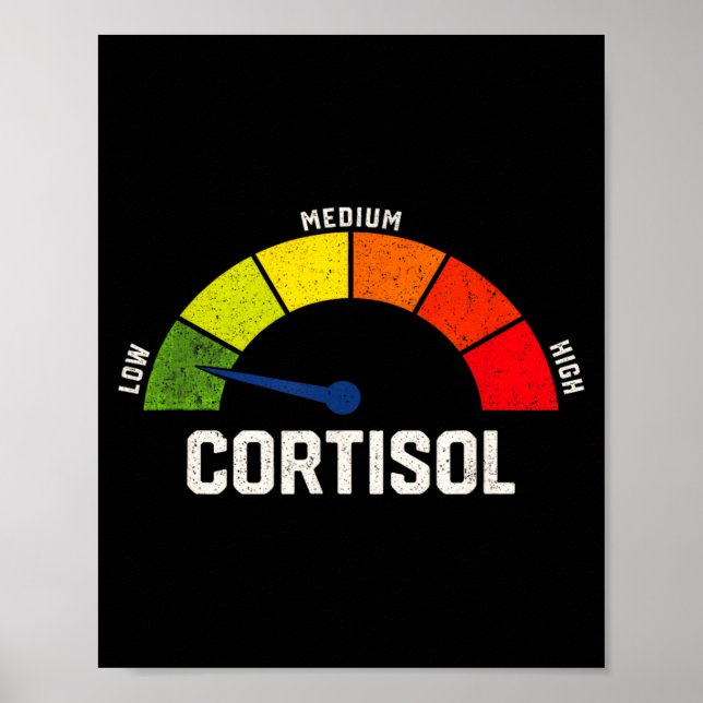 Low Cortisol Levels Meme Poster (Vorne)