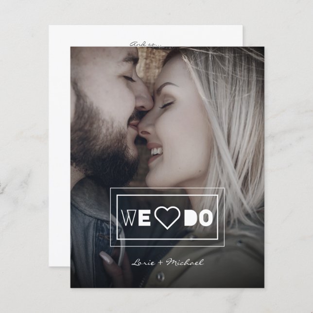 Low Cost Trendy Funny We Do Calligraphy Photo (Vorne/Hinten)