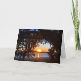 Low Country Sunset Beileid Card Karte