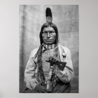 Low Dog - Indianerisches Vintages Foto