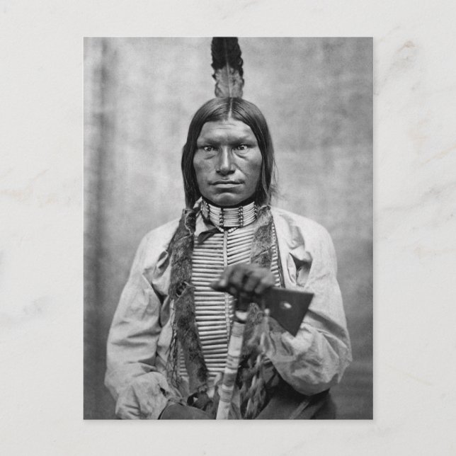 Low Dog - Native American vintage photo Postkarte (Vorderseite)