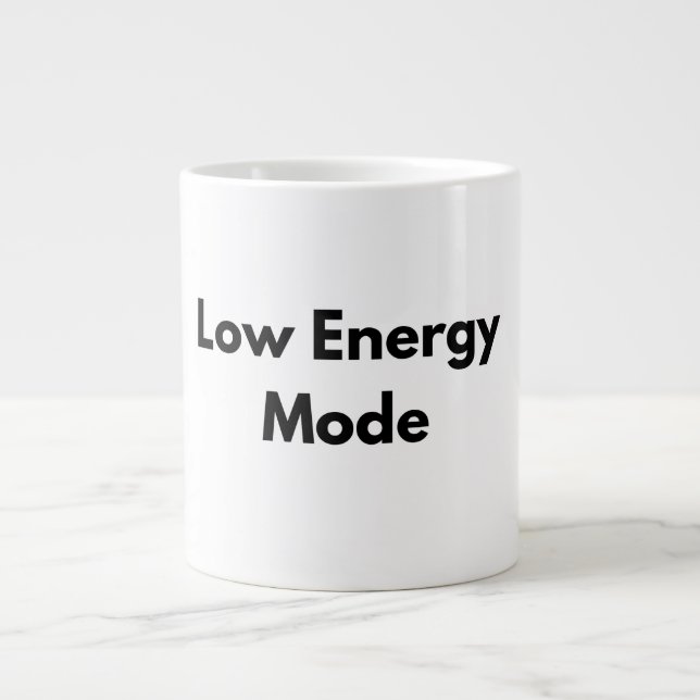 Low Energy Mode Minimal Typography Tasse (Vorderseite)