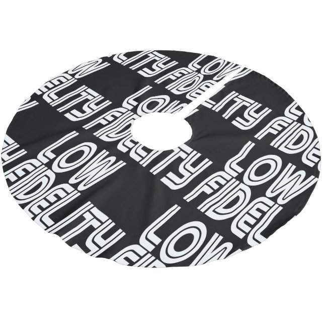 Low Fidelity Polyester Weihnachtsbaumdecke (Schrägansicht)