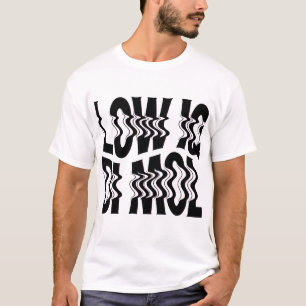 LOW IQ DI MOL T-Shirt   Umgekehrter Text Lustiger 