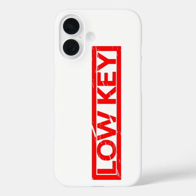 Low-Key-Briefmarke iPhone 16 Hülle (Rückseite)