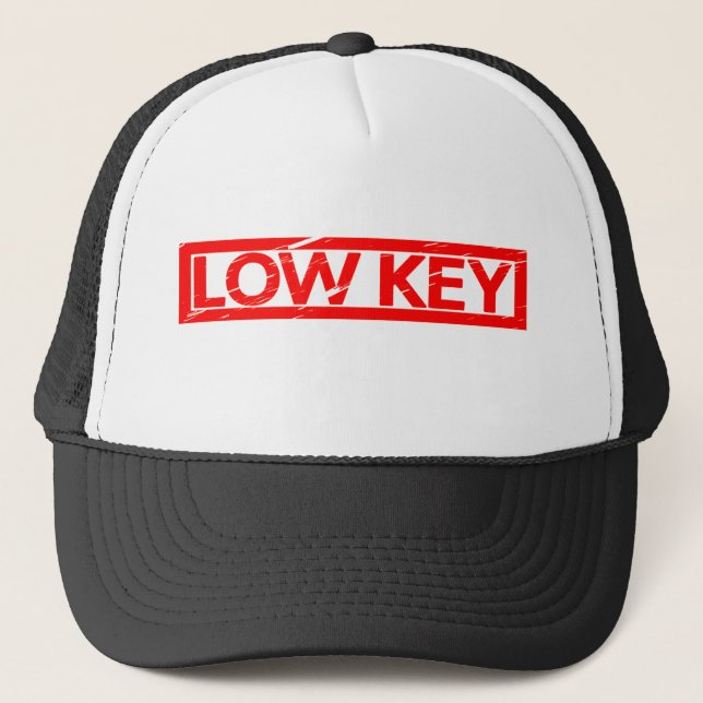 Low-Key-Briefmarke Truckerkappe (Vorderseite)