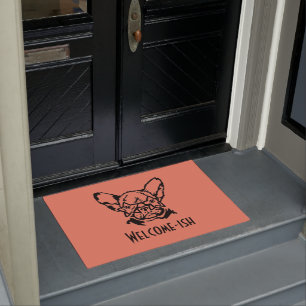 Low Key Rockstar Frenchie French Bulldog Doormat Fußmatte