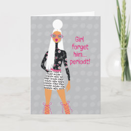 Low-Key Therapie - Mädchen vergessen ihn, Periode Dankeskarte