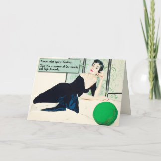 Low Morals [drôle de carte de voeux]