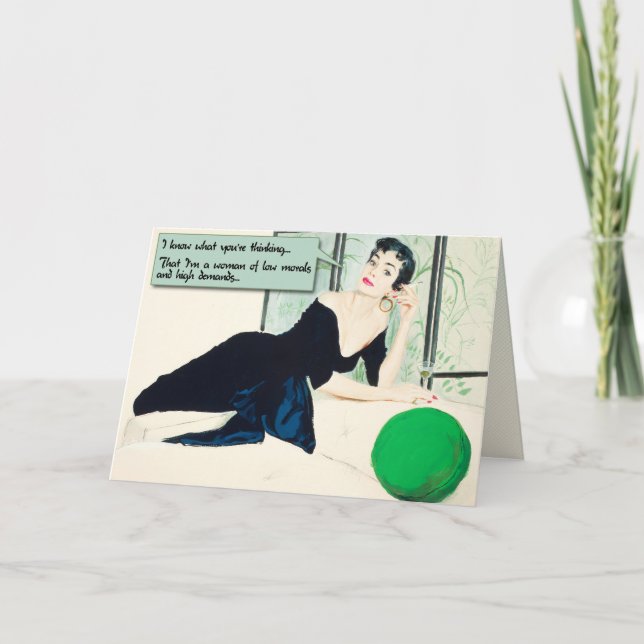 Low Morals [drôle de carte de voeux] (Devant)