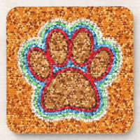 Low Poly Dog Paw Art