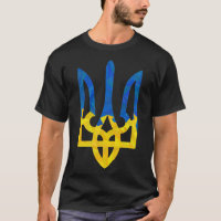 Low polygonal ukrainischer trident T - Shirt