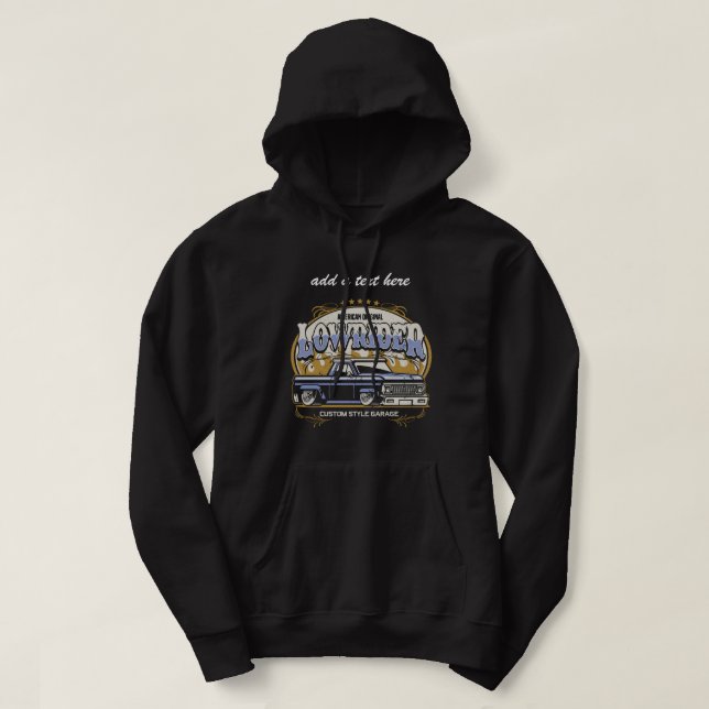 Low Rider Pick Up Truck Basic Hooded Sweatshirt (Design vorne)