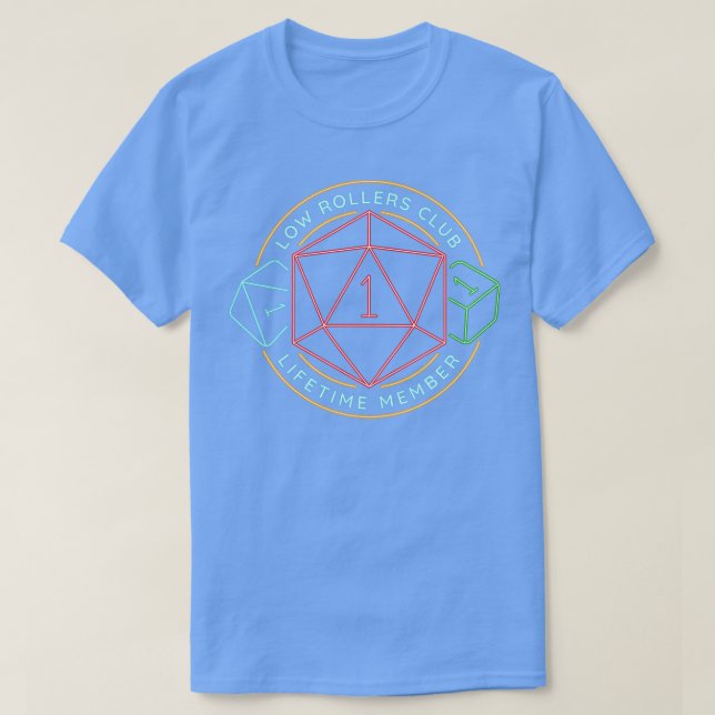 Low Rollers Club D20 T-Shirt (Design vorne)