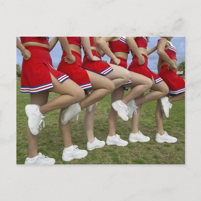 Low Section View of a Group of Cheerleader Postkarte (Vorderseite)