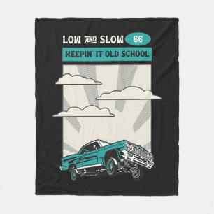 Low & Slow 66 Classic Lowrider Fleecedecke