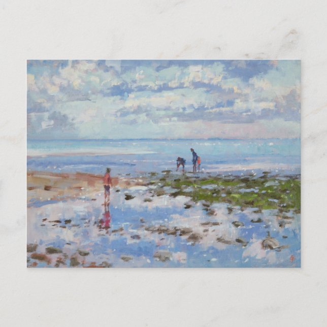 Low Tide Charmouth 2012 Postkarte (Vorderseite)