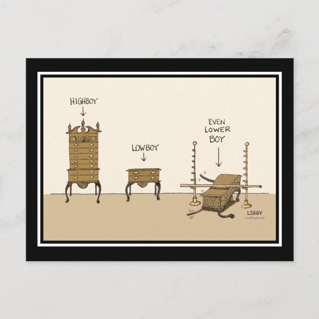 Lowboy Cartoon Postcard Postkarte (Vorderseite)