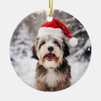 Lowchen Dog Christmas Keepake Keramik Ornament