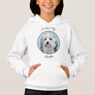 Lowchen Malerei - Niedliche Original Hunde Kunst Hoodie