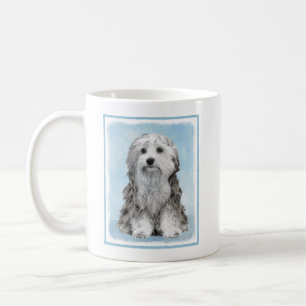 Lowchen Malerei - Niedliche Original Hunde Kunst Kaffeetasse