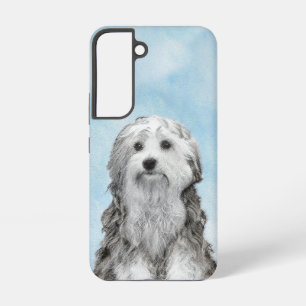 Lowchen Malerei - Niedliche Original Hunde Kunst Samsung Galaxy Hülle