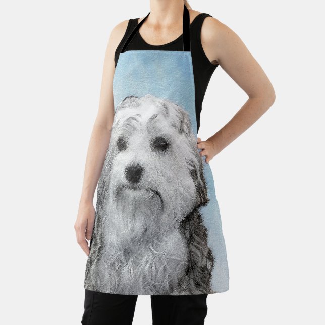 Lowchen Malerei - Niedliche Original Hunde Kunst Schürze (InSitu)