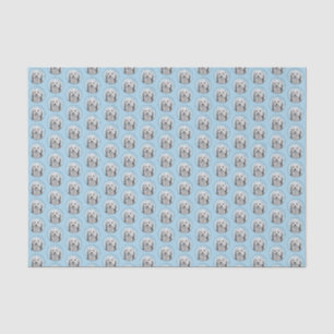 Lowchen Malerei - Niedliche Original Hunde Kunst Seidenpapier
