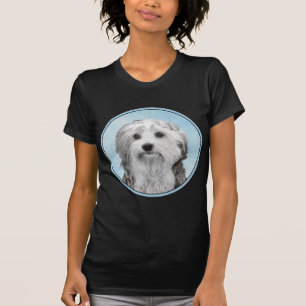 Lowchen Malerei - Niedliche Original Hunde Kunst T-Shirt