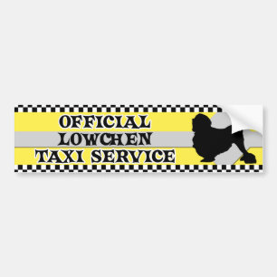 Lowchen Taxi-Service-Autoaufkleber Autoaufkleber