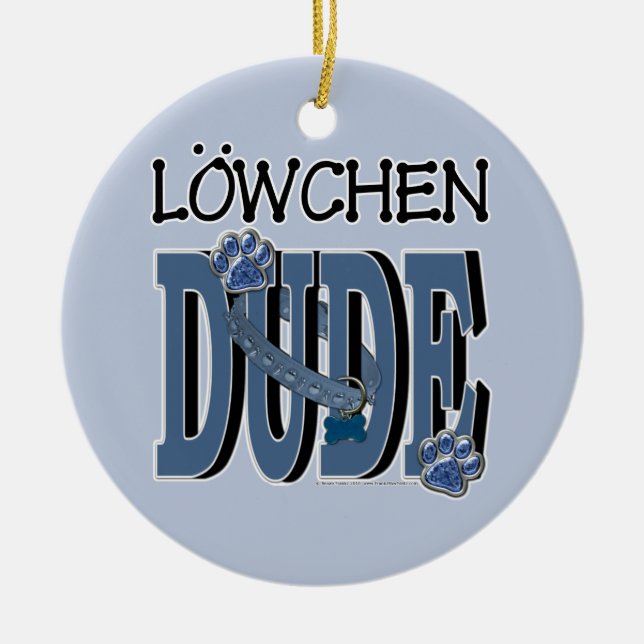 Lowchen TYP Keramik Ornament (Vorne)